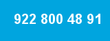 922 800 48 91 922 800 48 91